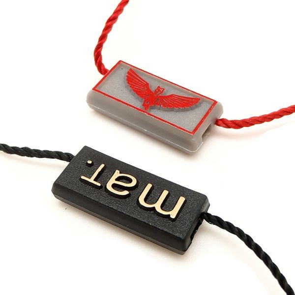 廠家批發(fā)新款通用服裝吊粒吊繩 衣服箱包商標(biāo)吊粒可免費logo設(shè)計